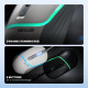 MOUSE REXUS GAMING XIERRA 6D G15 WIRED DYNAMIC RGB 6400DPI WHITE & BLACK