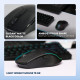 MOUSE REXUS GAMING XIERRA 6D G15 WIRED DYNAMIC RGB 6400DPI WHITE & BLACK