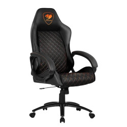 COUGAR FUSION BLACK HIGH COMFORT GAMING CHAIR