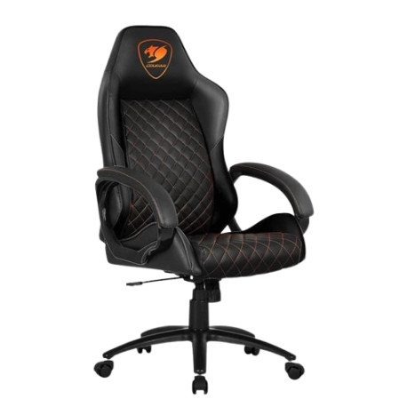 COUGAR FUSION BLACK HIGH COMFORT GAMING CHAIR