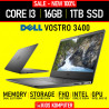 Dell Vostro 14 3400 (P132G) Core i3 1115G4 8GB 256+1TB SSD Nvme 14in FHD