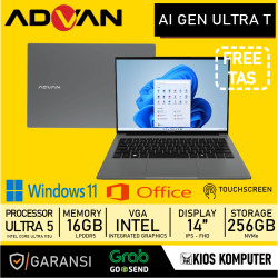 ADVAN AI GEN ULTRA T TOUCH ULTRA 5 115U 16GB DDR5 256GB SSD NVME 14" FHD IPS WIN 11
