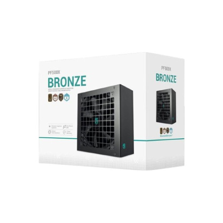 POWER SUPPLY DEEPCOOL GAMESTORM PF500X 500W 80+ BRONZE MOLDED SLEEVECABLE