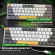 KEYBOARD MECHA NYK NEMESIS HORUS MKN03 WHITE GREY BLUE SWITCH