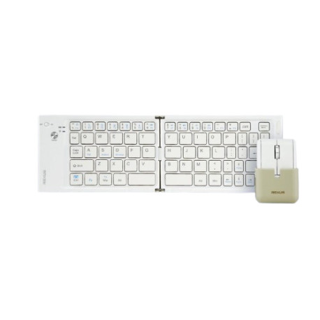 KEYBOARD MOUSE REXUS WIRELESS FOLDED GAMI KMF01 BEIGE COMBO