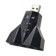 CONVERTER USB SOUND CARD 7.1 DOUBLE HEADSHET