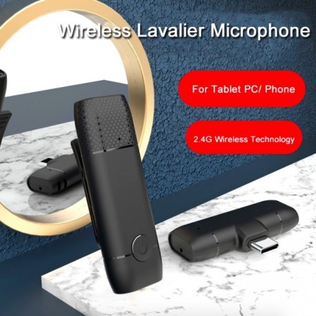 MICROPHONE LAVALIER CLIP ON WIRELESS TYPE C/LIGHTNING M9 IPHONE