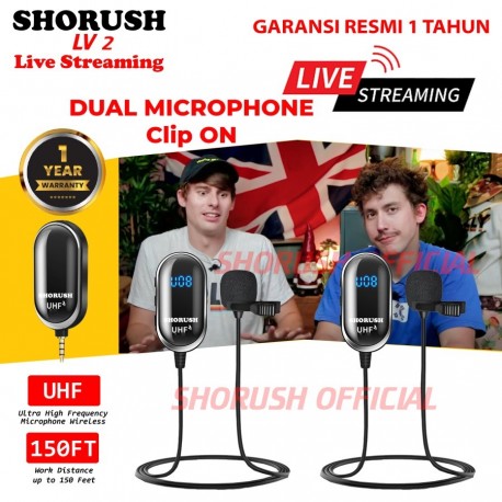 SHORUSH LV2 WIRELESS CLIP ON MICROPHONE