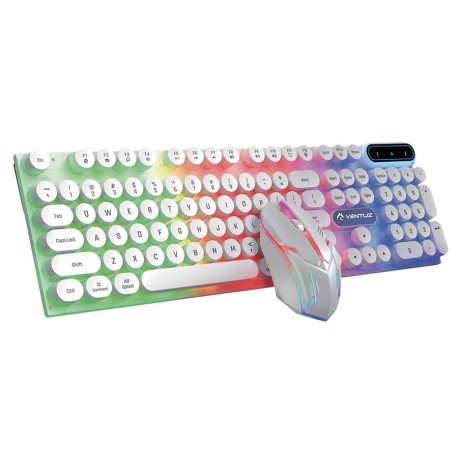 VENTUZ STRIKE X1 WHITE KEYBOARD COMBO GAMING RGB