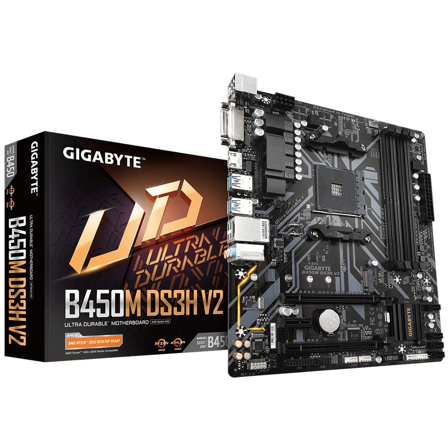 HARGA BARU GIGABYTE B450M DS3H V2 AM4 MALANG MURAH