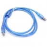 KABEL USB PRINTER TRANSPARANT BIRU