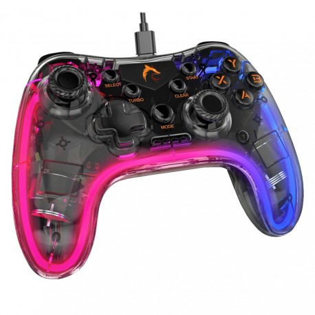 VENTUZ STARSHIP RGB DUAL VIBRATION TRANSPARANT GAMEPAD STICK WIRED