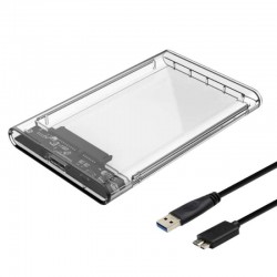 DATAFAST ENCLOSURE HD CASE USB 3.0 TRANSPARAN