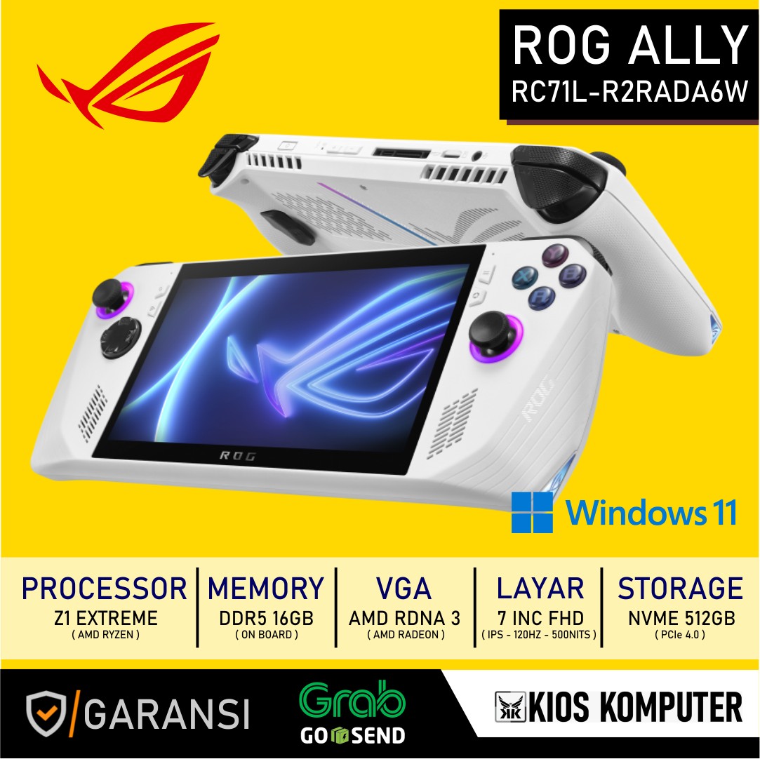 ASUS ROG Ally RC71L-Z1E512 RGCD ROG Ally - RC71L-R2RADA6W | ASUS