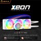 CPU COOLER VENTUZ XEON CHROMA TEMP 1700 ARGB 360 WHITE