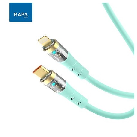 RAPA CABLE TYPE C TO IPHONE CRYSTAL DC7074 TOSCA