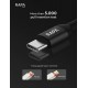 RAPA CABLE TYPE C TO TYPE C DC1013 BLACK/GREY