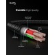 RAPA CABLE TYPE C TO TYPE C DC1013 BLACK/GREY