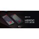 KEYBOARD REXUS HEROIC KX3 BLACK GREY BROWN SWITCH MECHA GAMING 60% RGB