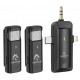 VENTUZ 3 IN 1 WIRELESS MICHROPHONE MINI CLIP-ON LAVALIER TYPE C | LIGHTNING | 3.5 JACK